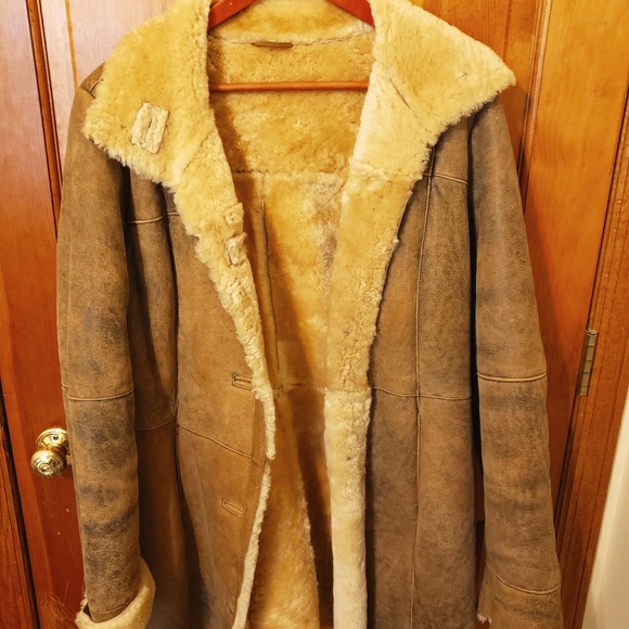 Women's shearling coat size large - Picture 1 of 10